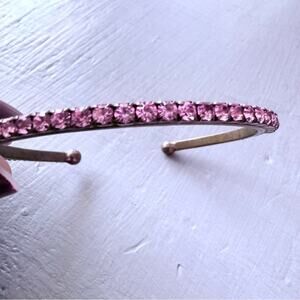 Sorrelli Pink Crystal Cuff Bracelet